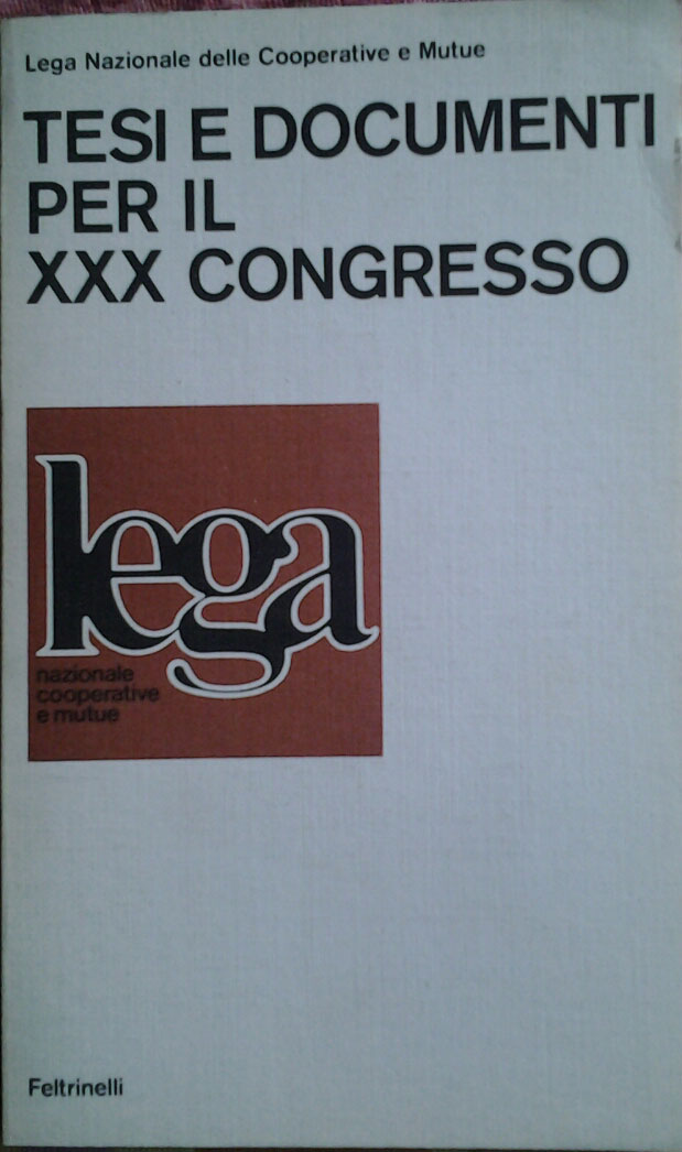 Lega nazionale delle cooperative e mutue TESI E ... - Copertina