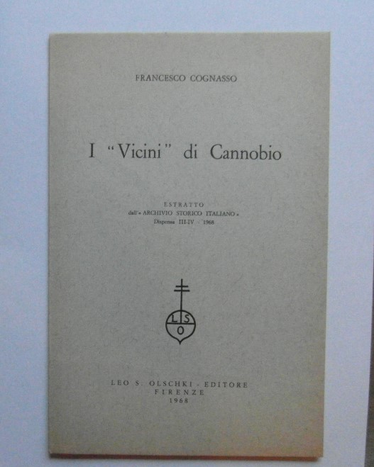 Cognasso Francesco I VICINI DI CANNOBIO. - Copertina