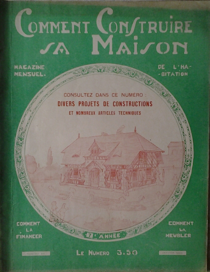  COMMENT CONSTRUIRE SA MAISON. MAGAZINE MENSUEL DE... - Copertina