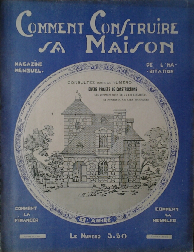  COMMENT CONSTRUIRE SA MAISON. MAGAZINE MENSUEL DE... - Copertina