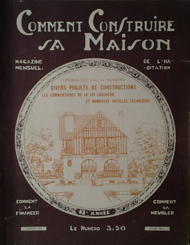  COMMENT CONSTRUIRE SA MAISON. MAGAZINE MENSUEL DE... - Copertina