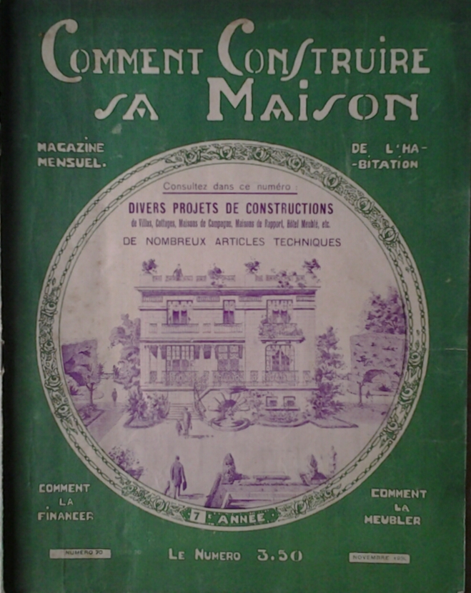  COMMENT CONSTRUIRE SA MAISON. MAGAZINE MENSUEL DE... - Copertina
