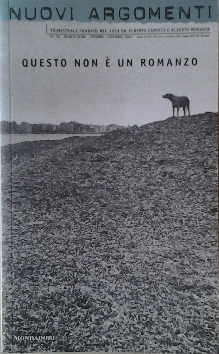  QUESTO NON E' UN ROMANZO. - Copertina