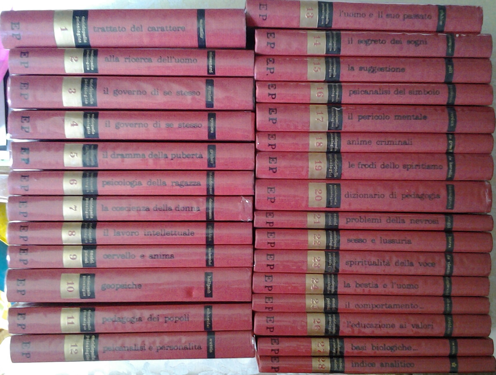  ENCICLOPEDIA PSICOLOGICA. - Copertina