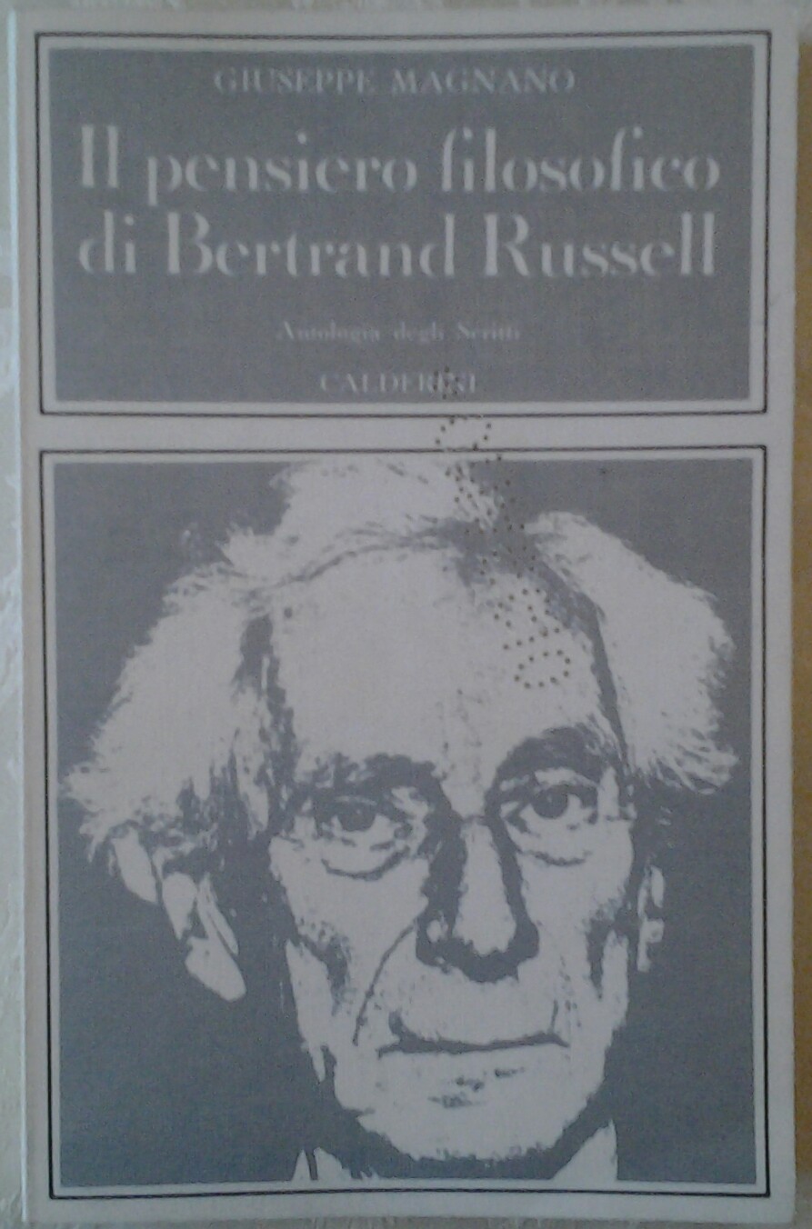 Magnano Giuseppe IL PENSIERO FILOSOFICO DI ... - Copertina