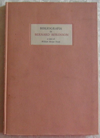 Mostyn - Owen William (A cura di) BIBLIOGRAFIA DI ... - Copertina