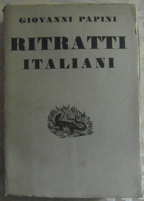 Papini Giovanni RITRATTI ITALIANI ( 1904-1931 ). - Copertina