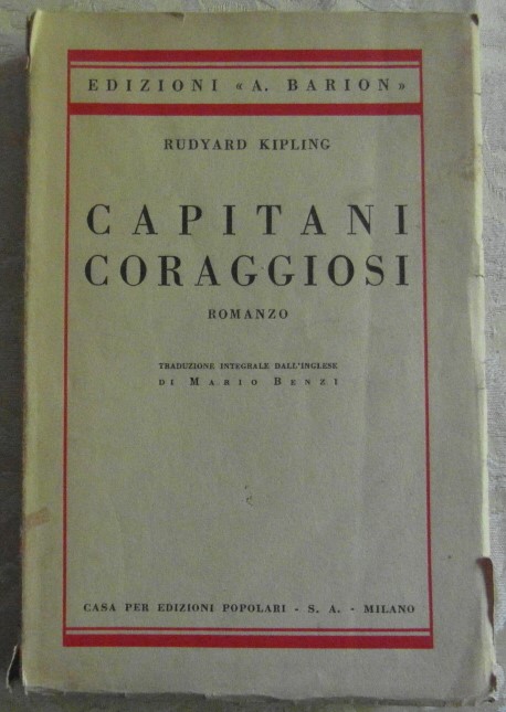 Kipling Rudyard CAPITANI CORAGGIOSI. - Copertina