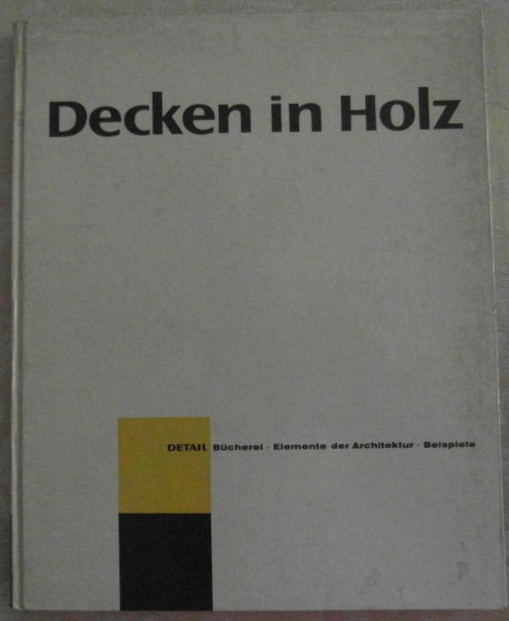  DECKEN IN HOLZ. - Copertina