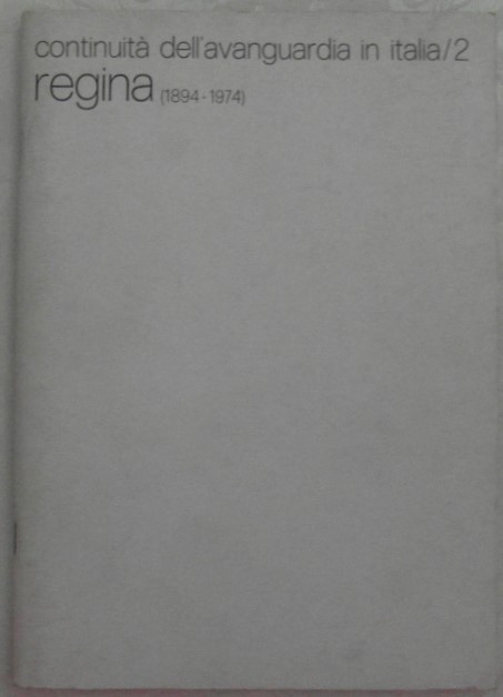  REGINA (1894-1974 ). - Copertina