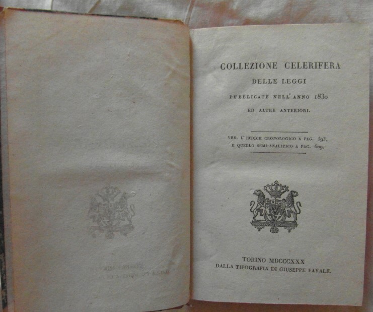  COLLEZIONE CELERIFERA DELLE LEGGI PUBBLICATE NELL... - Copertina