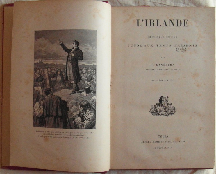Ganneron E. L'IRLANDE. DEPUIS SON ORIGINE JUSQU'... - Copertina
