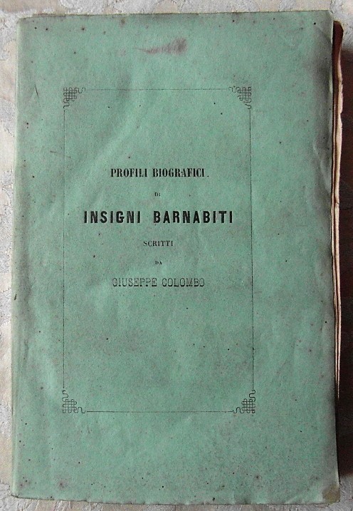 Colombo Giuseppe PROFILI BIOGRAFICI DI INSIGNI ... - Copertina