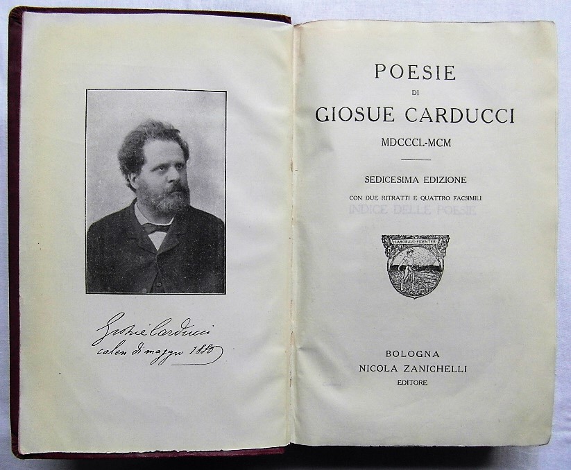 Carducci Giosu? POESIE DI GIOSUE' CARDUCCI. ... - Copertina