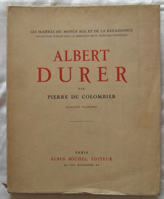 Colombier Pierre ALBERT DURER. - Copertina
