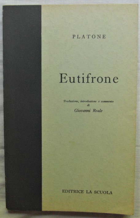 Platone EUTIFRONE. - Copertina