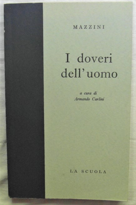 Mazzini Giuseppe I DOVERI DELL'UOMO. - Copertina