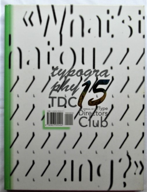  TYPOGRAPHY 15. THE ANNUAL OF THE TYPE DIRECTORS ... - Copertina