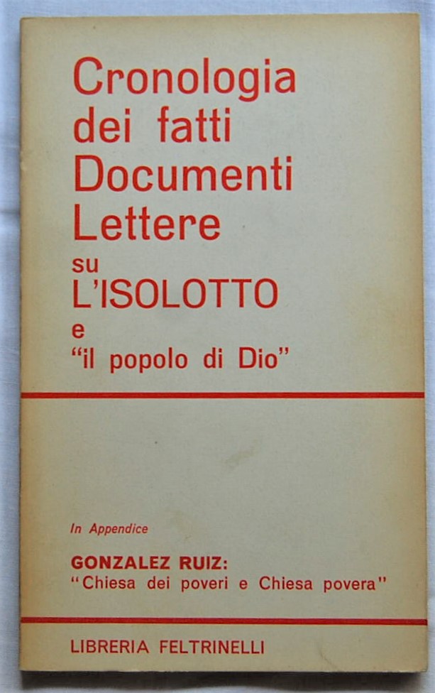  CRONOLOGIA DEI FATTI DOCUMENTI LETTERE SU L'... - Copertina