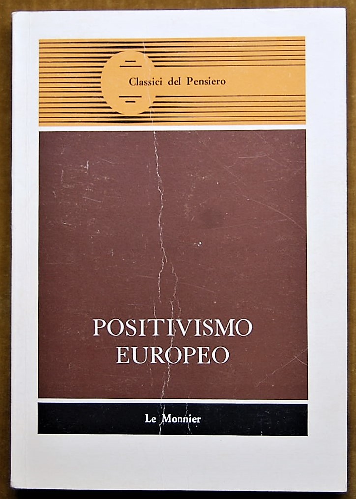 Negri Antimo POSITIVISMO EUROPEO. - Copertina
