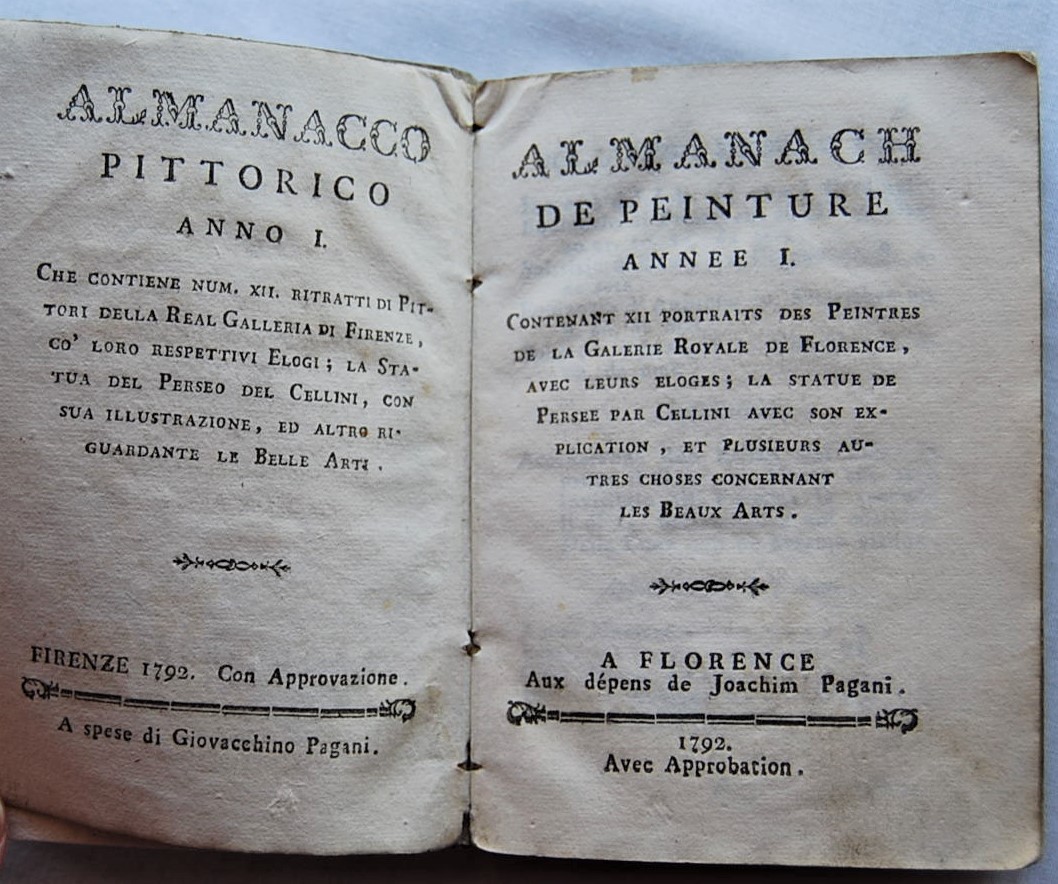  ALMANACCO PITTORICO ANNO I. ALMANACH DE PEINTURE ... - Copertina