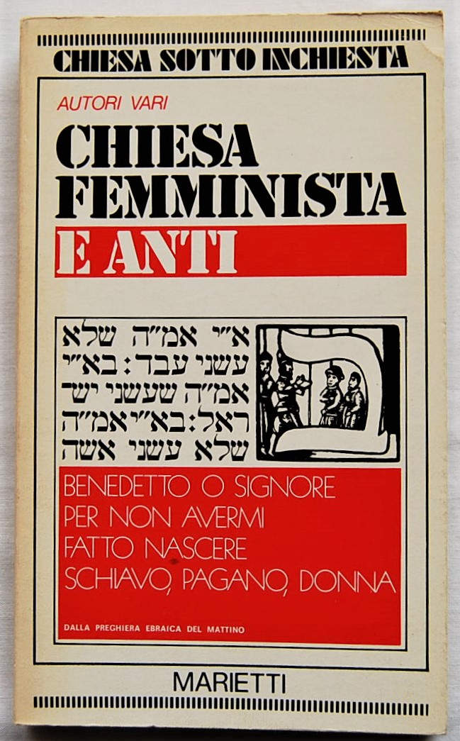  CHIESA FEMMINISTA E ANTI. - Copertina