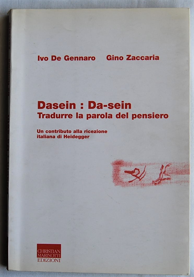 De Gennaro Ivo Zaccaria Gino DASEIN : DA SEIN. ... - Copertina