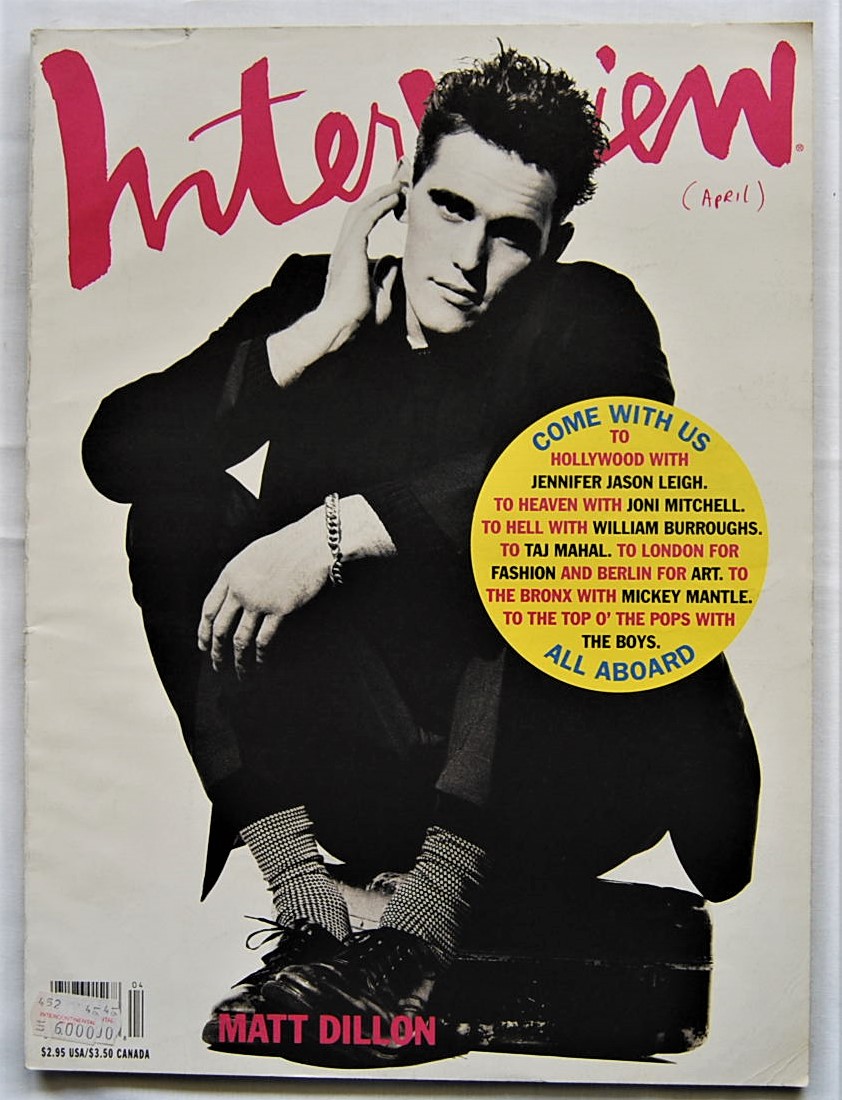  INTERVIEW. APRIL 1991. - Copertina
