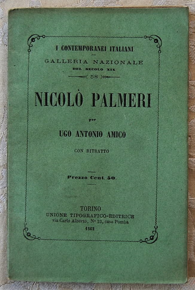 Amico Ugo Antonio NICOLO' PALMERI. - Copertina