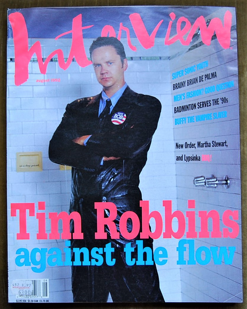  INTERVIEW. AUGUST 1992. - Copertina