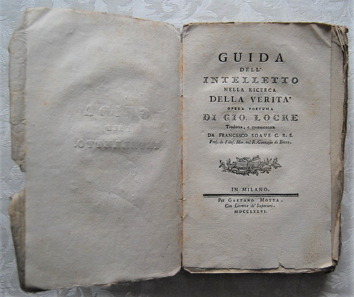 Locke John GUIDA DELL'INTELLETTO NELLA RICERCA ... - Copertina