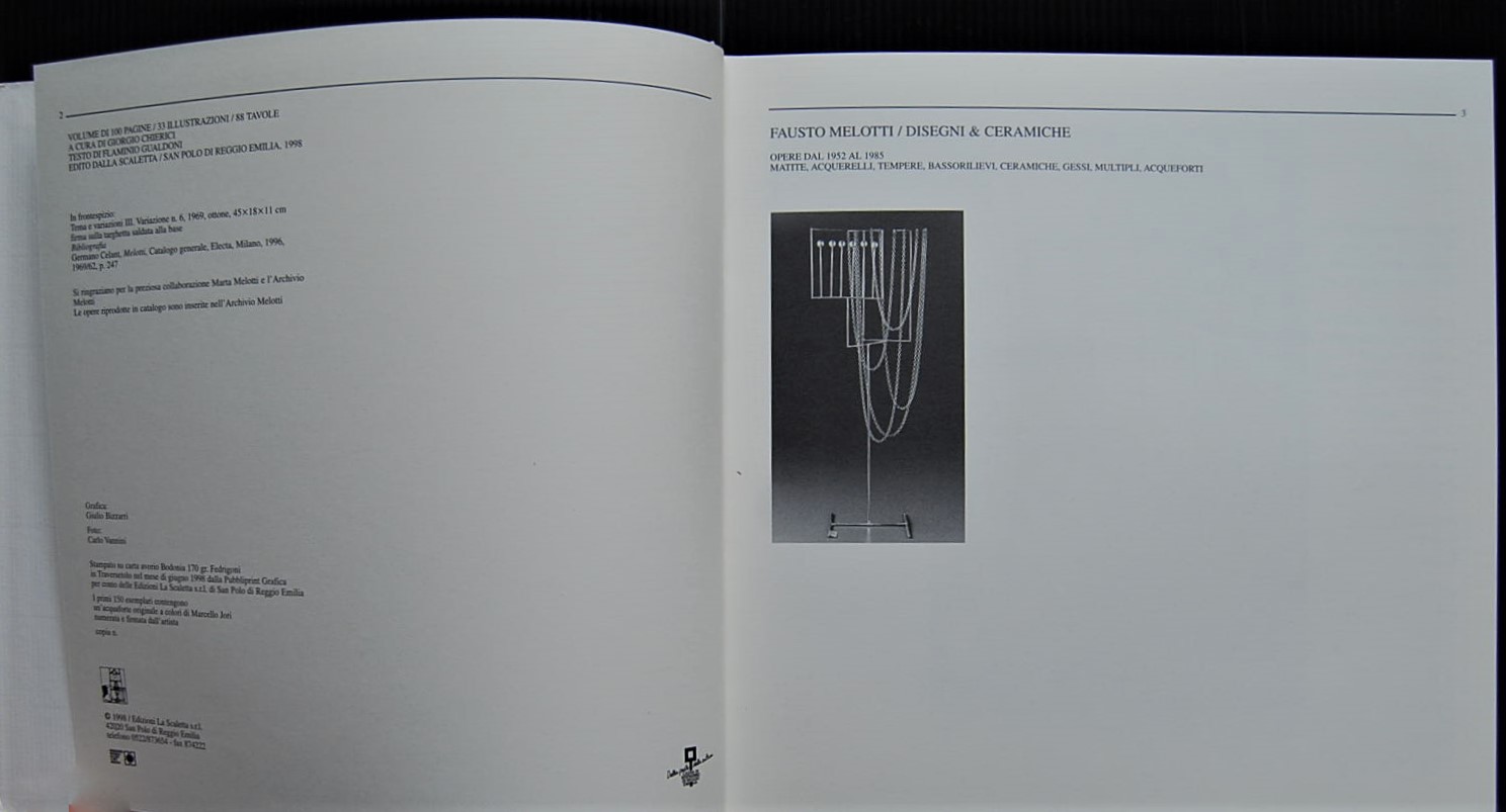  FAUSTO MELOTTI. DISEGNI E CERAMICHE. OPERE DAL ... - Copertina