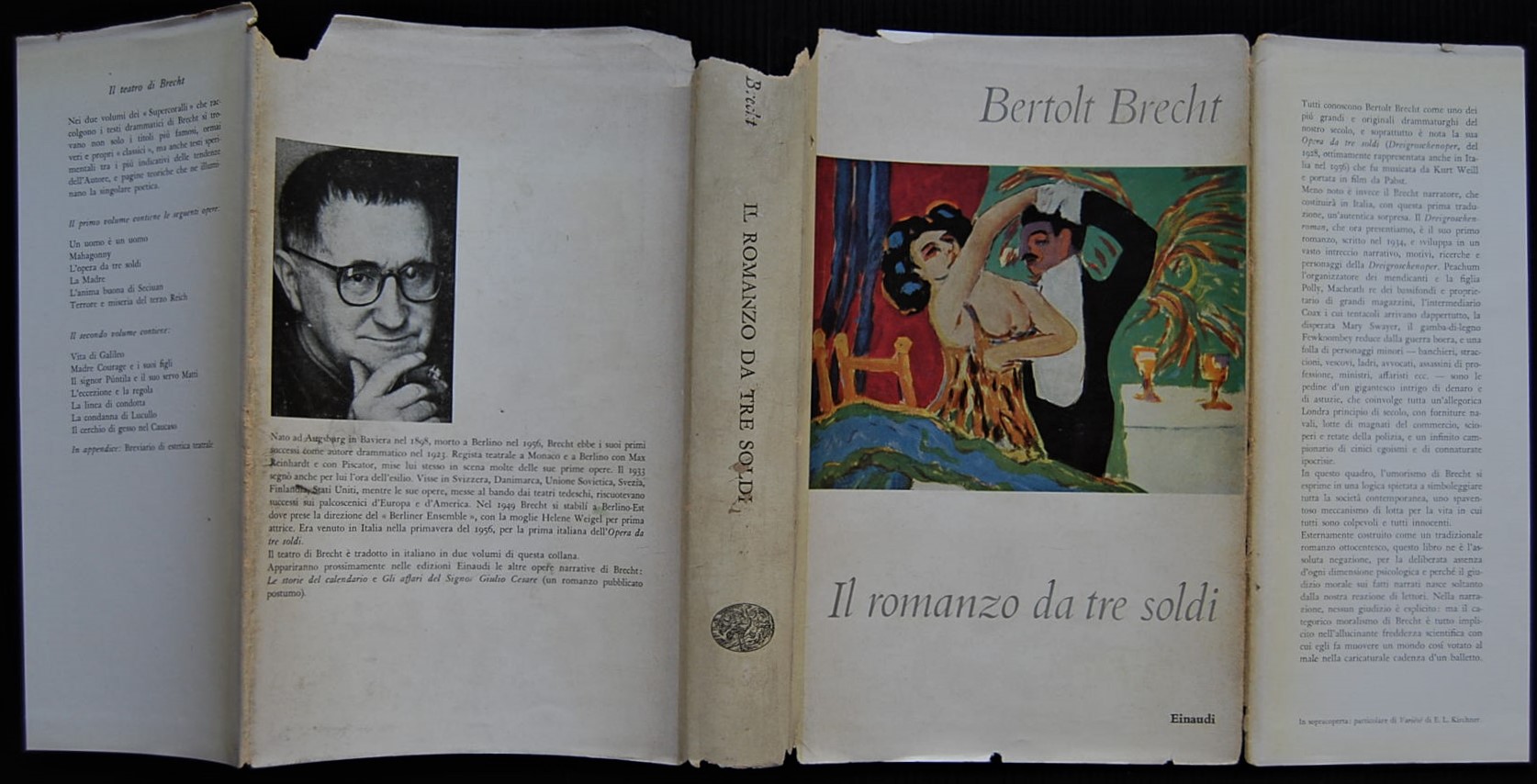 Brecht Bertolt IL ROMANZO DA TRE SOLDI. - Copertina