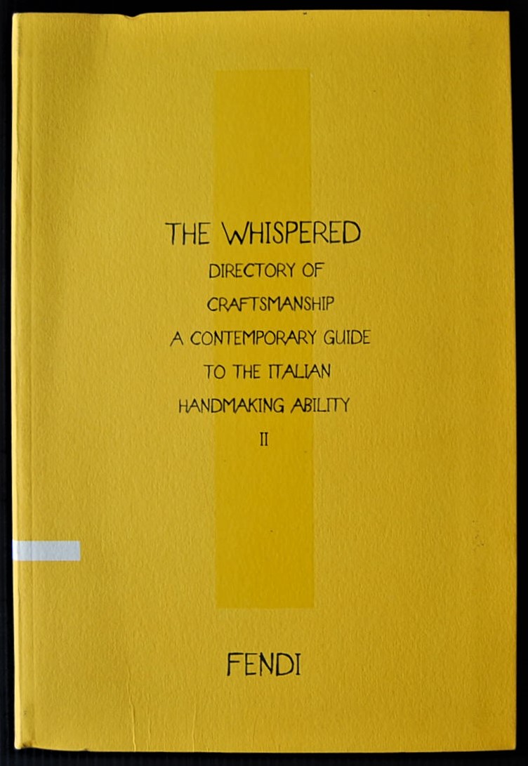  THE WHISPERED DIRECTORY OF CRAFTSMANSHIP. ... - Copertina