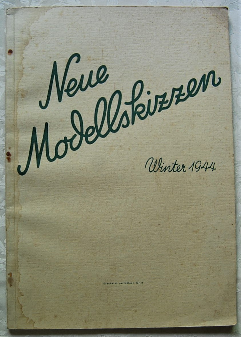  NEUE MODELLSKIZZEN WINTER 1944. - Copertina