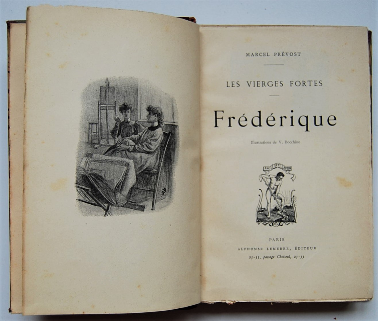 Prevost Marcel FREDERIQUE. LES VIERGES FORTES. - Copertina