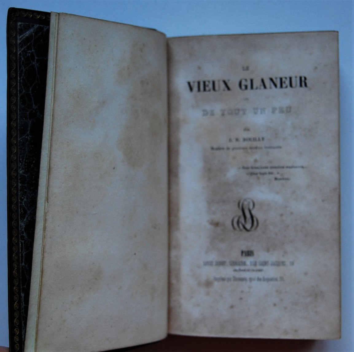  LE VIEUX GLANEUR. OU DE TOUT UN PEU. - Copertina