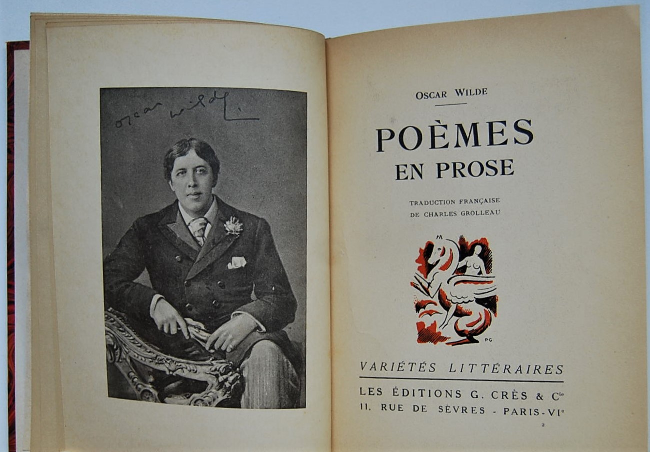 Wilde Oscar POEMES EN PROSE. - Copertina