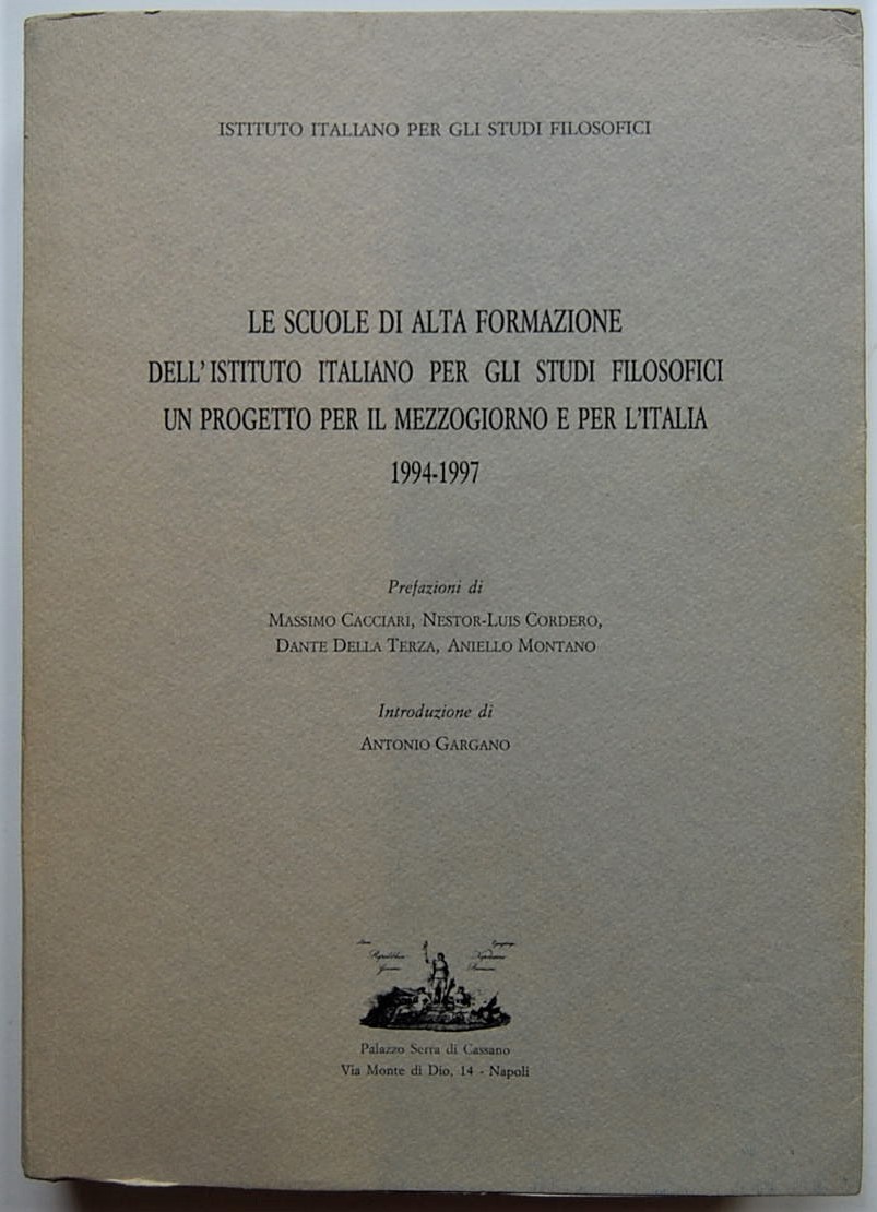  LE SCUOLE DI ALTA FORMAZIONE DELL'ISTITUTO ... - Copertina