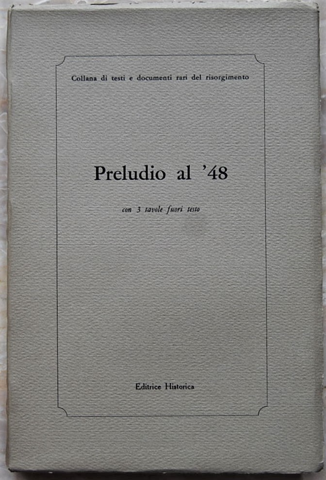  PRELUDIO AL '48. - Copertina