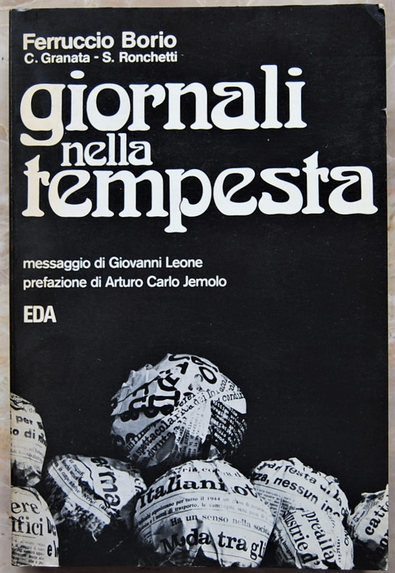 Borio Ferruccio GIORNALI NELLA TEMPESTA. INDAGINE ... - Copertina