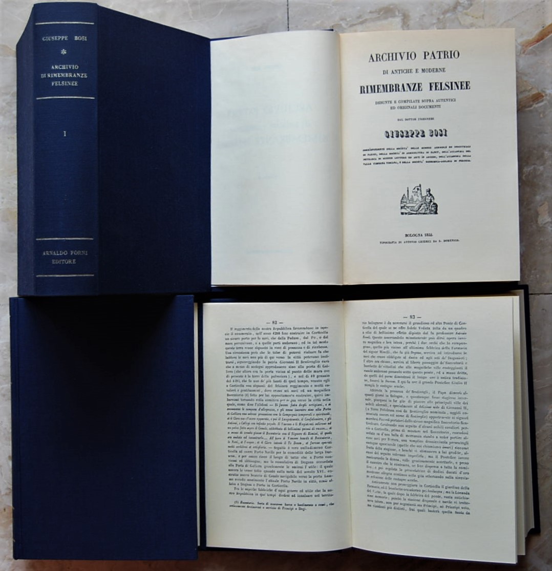 Bosi Giuseppe ARCHIVIO PATRIO DI ANTICHE E MODERNE... - Copertina