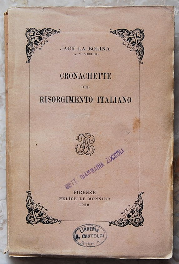 Jack La Bolina (A.V. Vecchi) CRONACHETTE DEL ... - Copertina