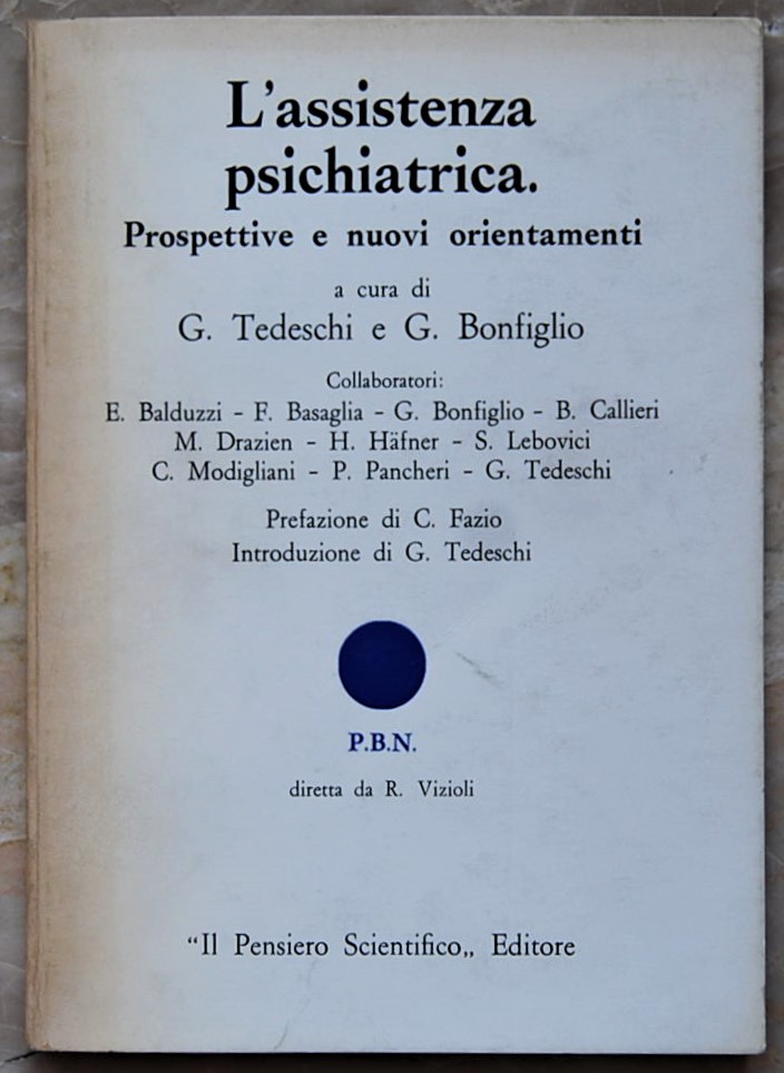 Tedeschi G. Bonfiglio G. L'ASSISTENZA PSICHIATRICA... - Copertina
