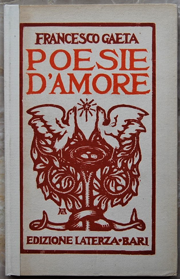 Gaeta Francesco POESIE D'AMORE. - Copertina
