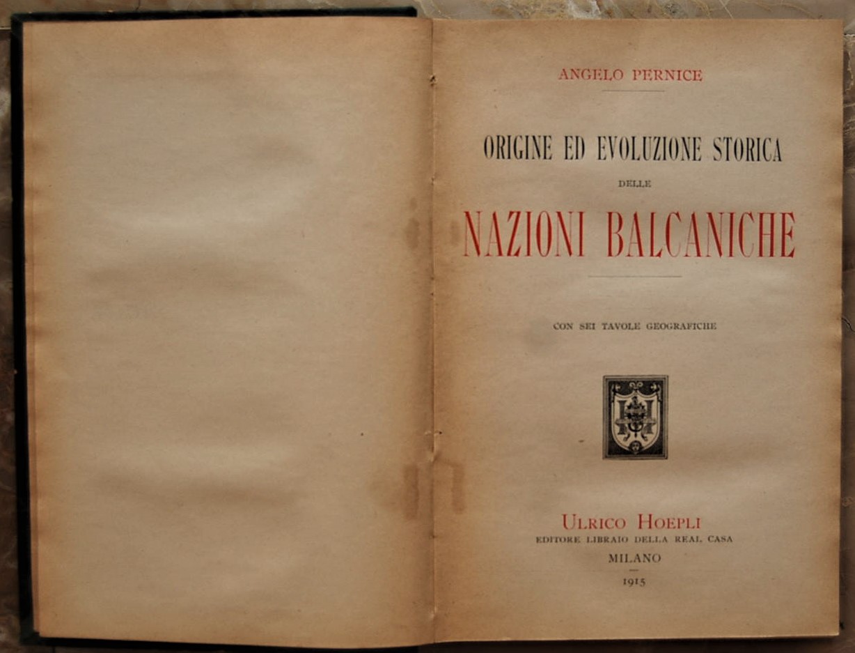 Pernice Angelo ORIGINE ED EVOLUZIONE DELLE NAZIONI... - Copertina
