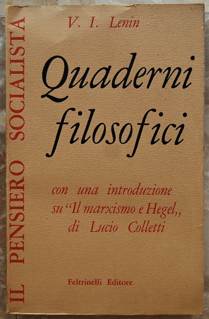 Lenin V.I. QUADERNI FILOSOFICI. - Copertina