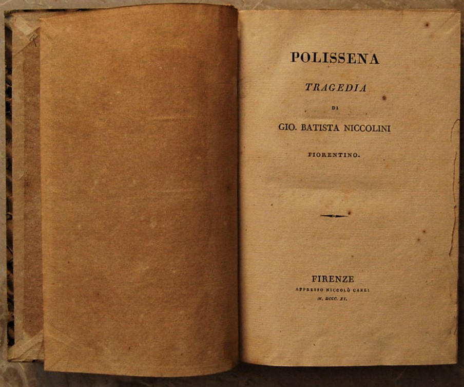 Niccolini Gio. Batista POLISSENA. NABUCCO. ANTONIO... - Copertina