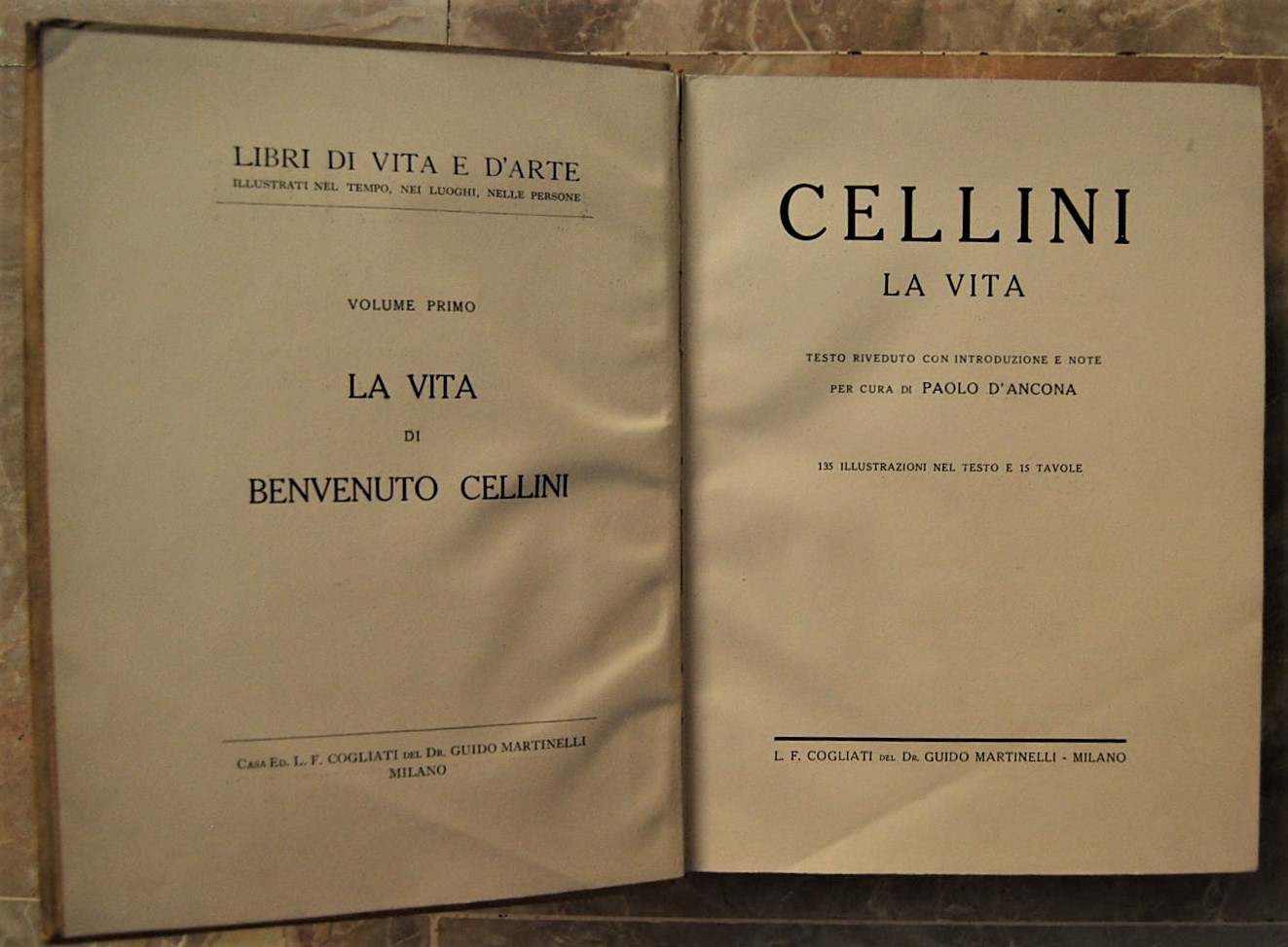 Cellini Benvenuto LA VITA. - Copertina