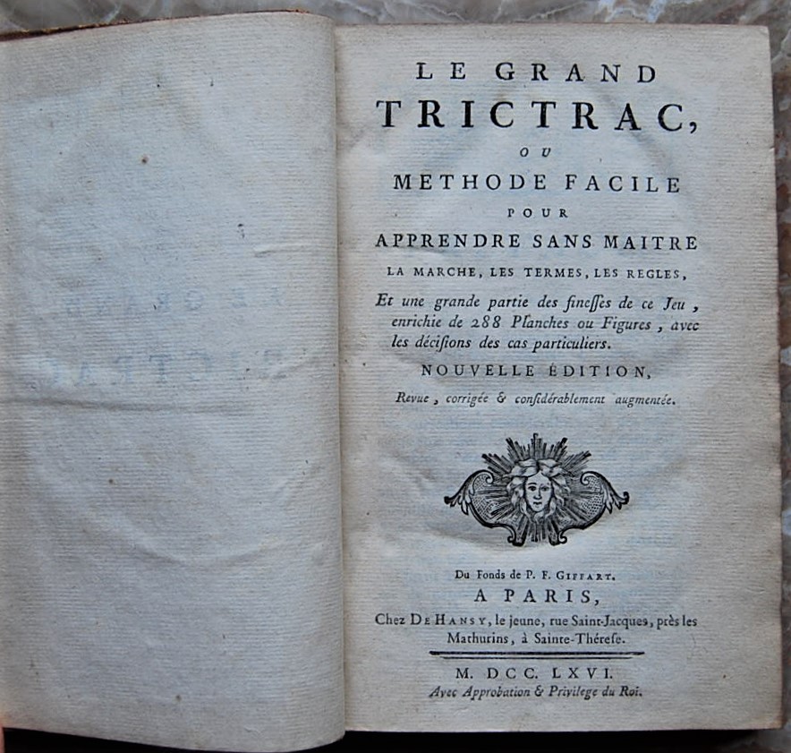  LE GRAND TRICTRAC, OU METHODE FACILE POUR ... - Copertina